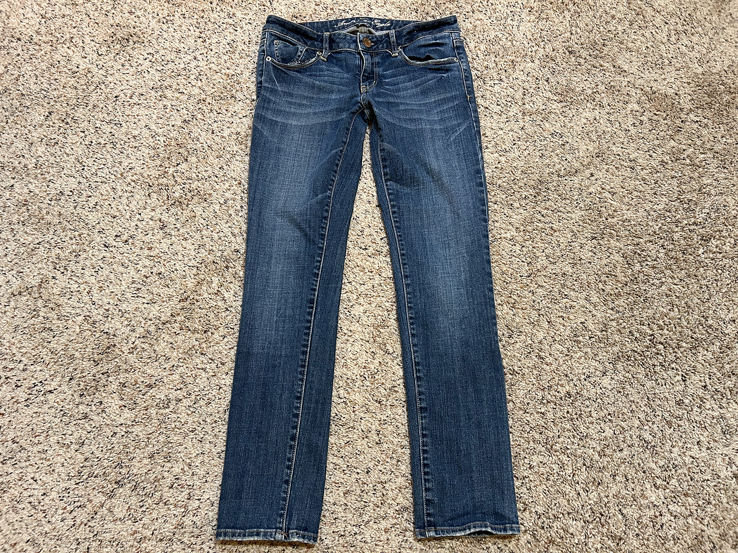 American Eagle Womens Low Rise Skinny Stretch Jeans Size 6 Short