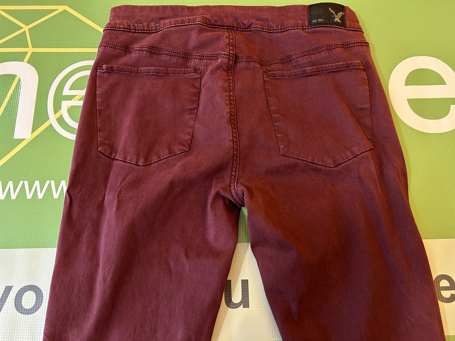American Eagle Womens Extreme Legging Red Super Stretch Jeans 10R at The MenuGem Web Store